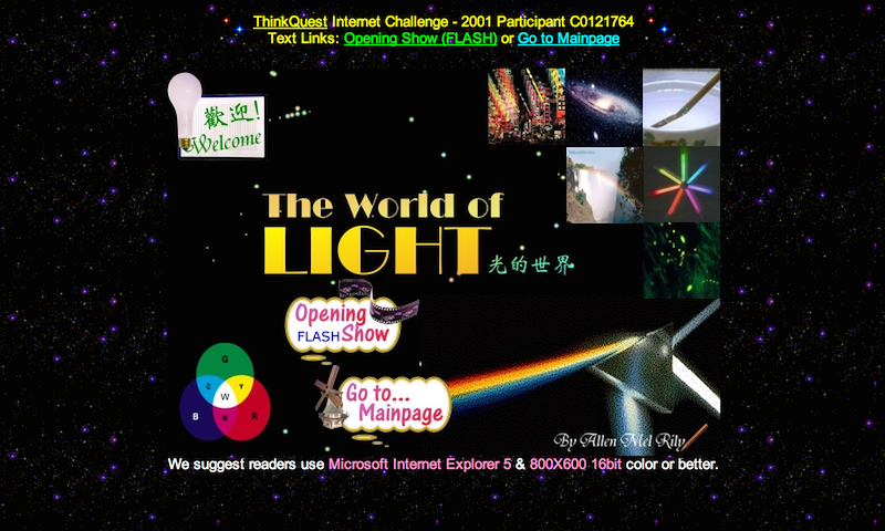 The World of Light, 2001.